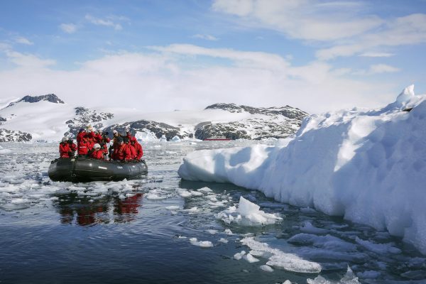 Antarctica Cierva Cove Zodiac Travellers Mountains