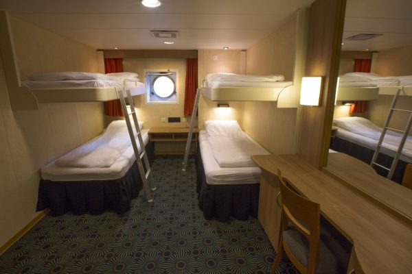 Antarctica Expedition Ship Interior Quad Share Cabin